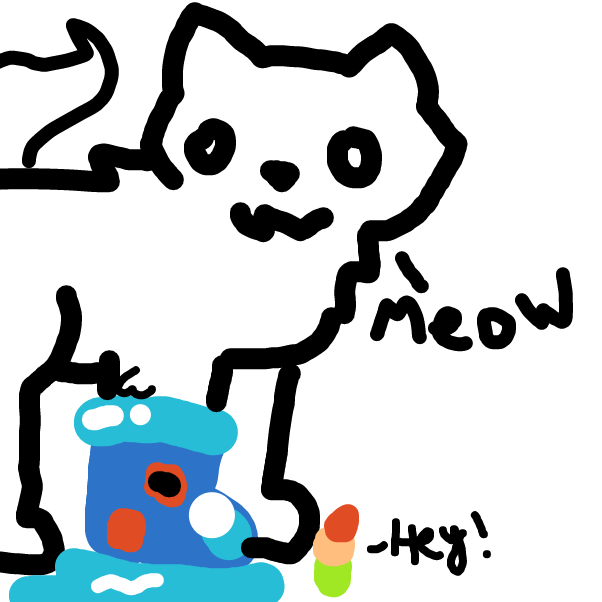 Poor guy lol your house is my Grandma's cat's shoe
 - Online Drawing Game Comic Strip Panel by DawnTheFoxGirl