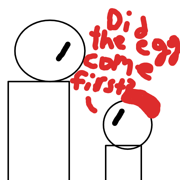 Drawing in The Chicken or The Egg? by DawnTheFoxGirl