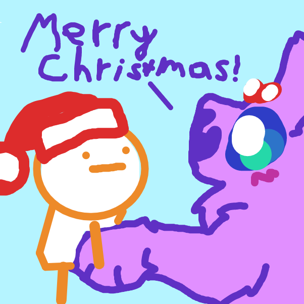 Merry Christmas! - Online Drawing Game Comic Strip Panel by DawnTheFoxGirl