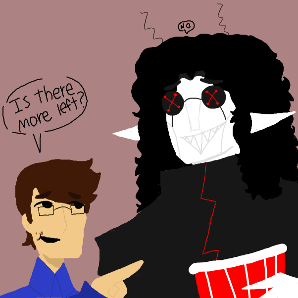 Drawing in break up  by DOCTOR BUTTONS