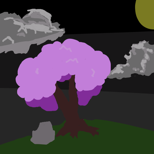 Drawing in background drawing by jin