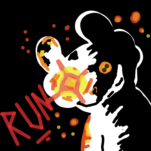 RUN - Online Drawing Game Comic Strip Panel by DawnTheFoxGirl