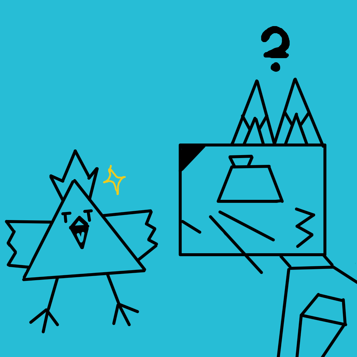 No word story? - Online Drawing Game Comic Strip Panel by Elleshye