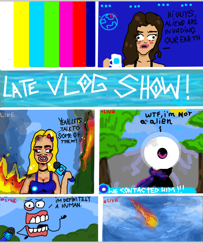 Drawing in LATE VLOG SHOW by PEARLBOY