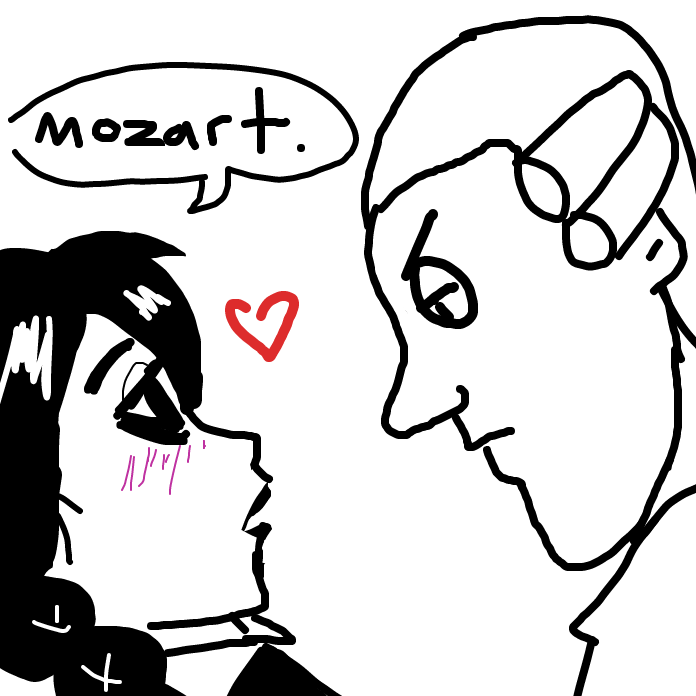 Drawing in Wednesday by Mozart