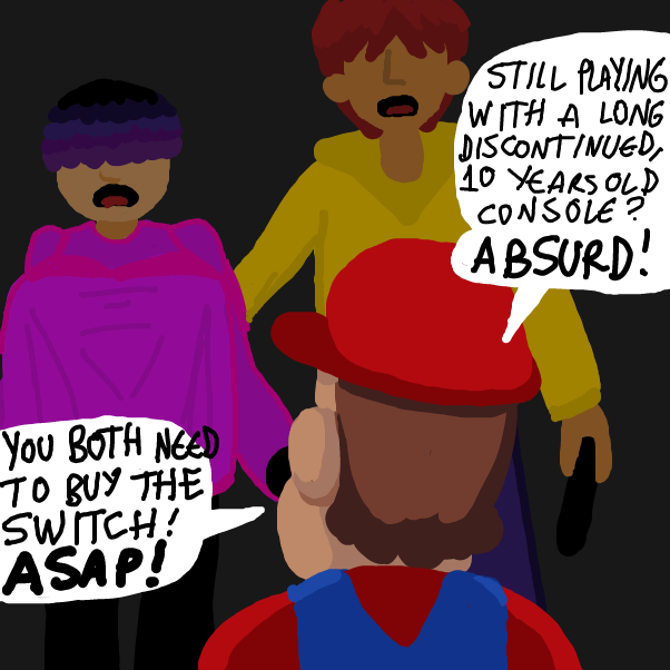 NINTENDO WANTS TO MAKE MONEY BY SELLING CONSOLES! THEY WANT TO DISCONTINUE THE SWITCH RIGHT AFTER TEARS OF THE KINGDOM IS RELEASED! DON'T LET THEM! - Online Drawing Game Comic Strip Panel by locoluis