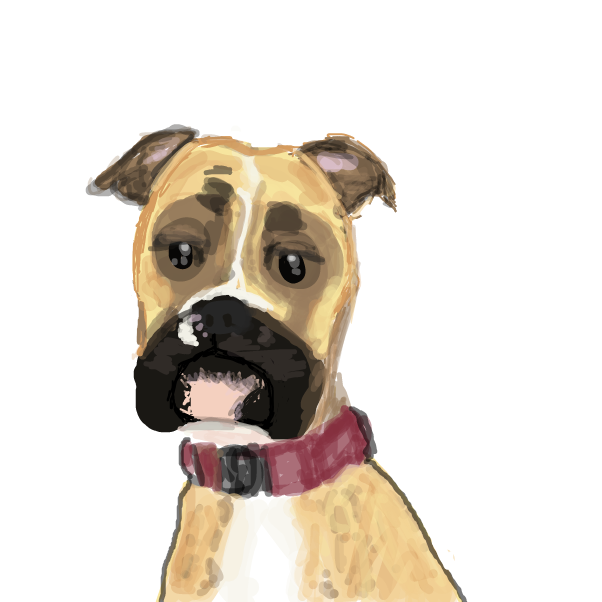 Drawing in ❤ my dog ❤ by FifaSam