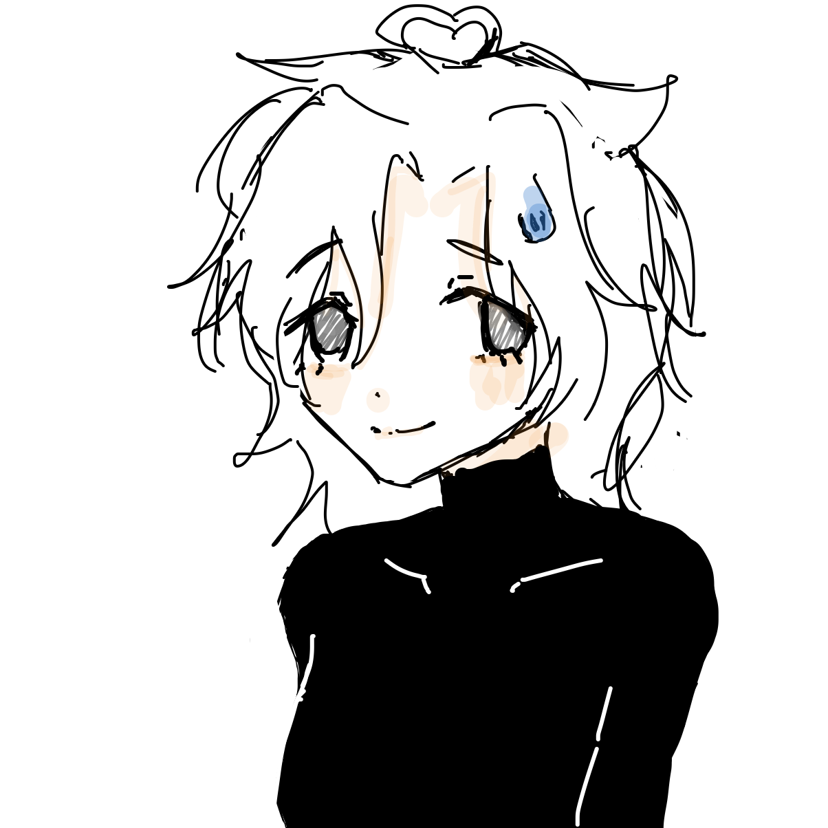 Drawing in I have not been on here for a while lol by 由井だよ