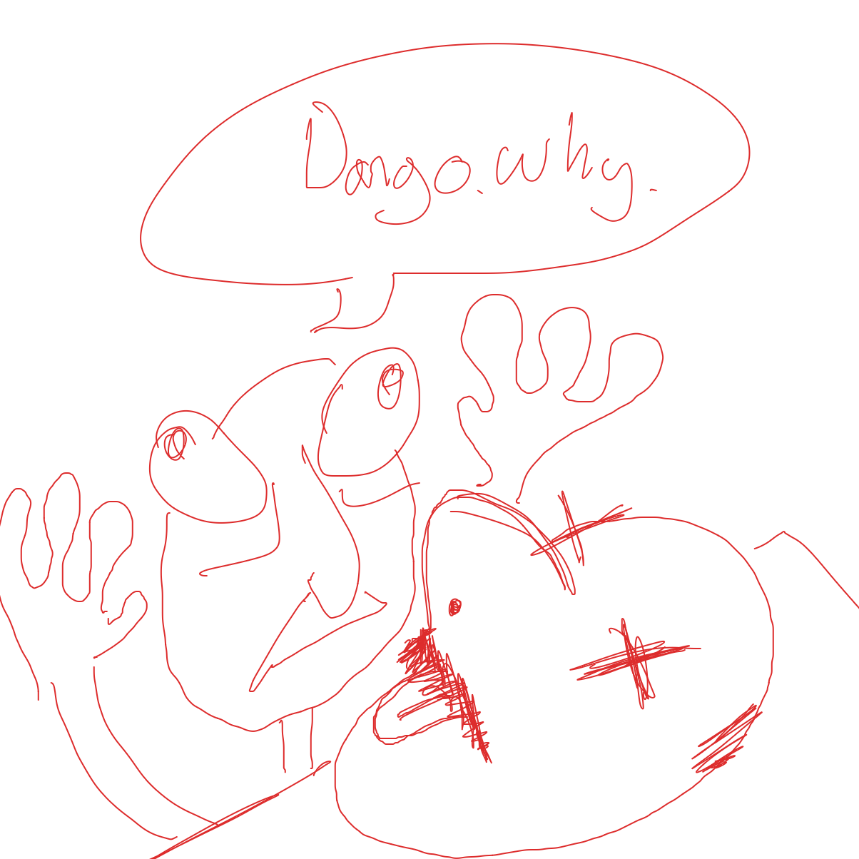 Drawing in i need water by String Cheese