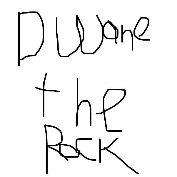 Drawing in The Rock Competition by Notpingjusth3x