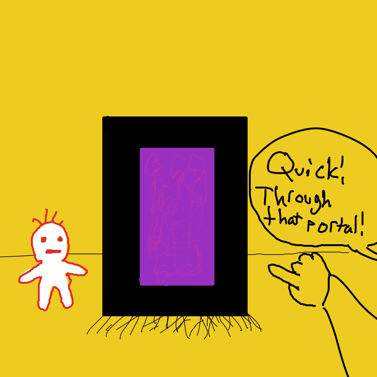 Drawing in DEATH TO PJ by String Cheese