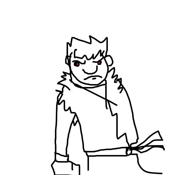 First panel in 002 drawn in our free online drawing game