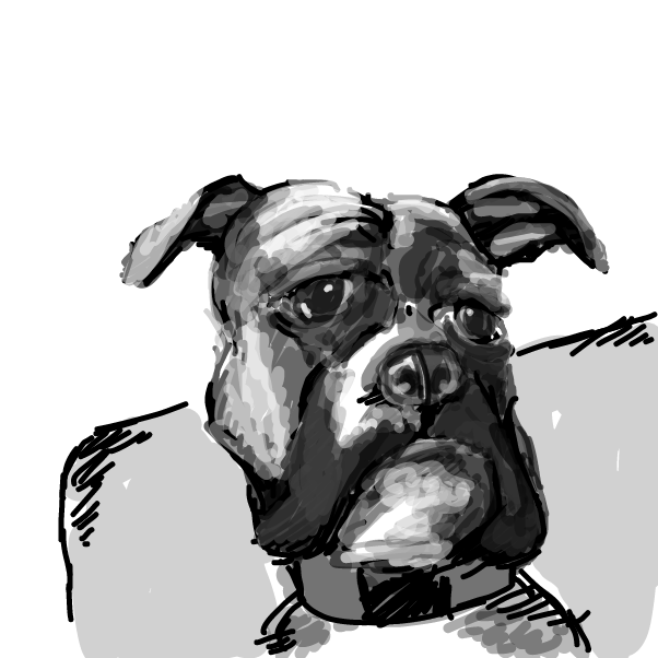 Drawing in ❤ my dog ❤ by Peyocay