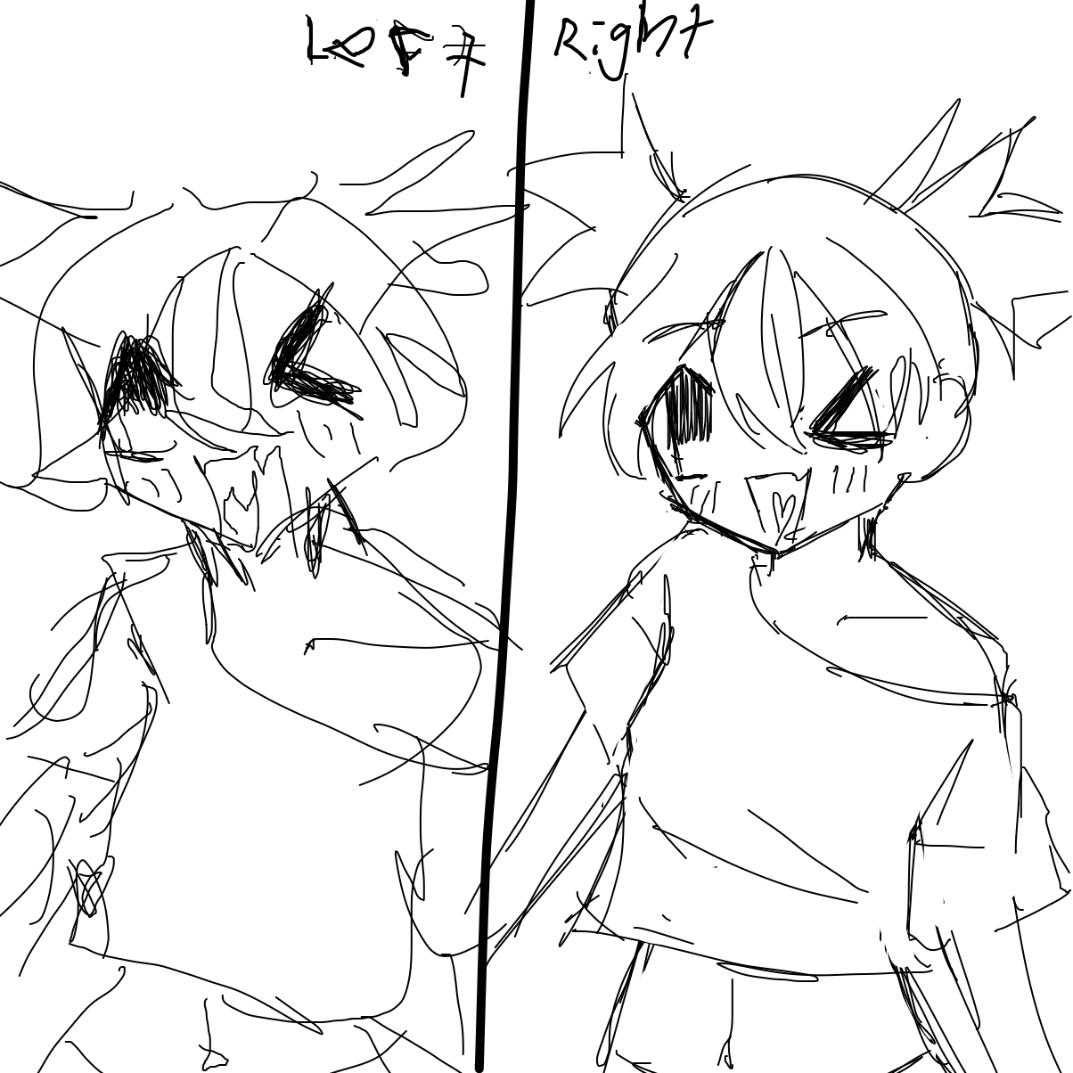 Drawing in Right and ůle by 由井だよ