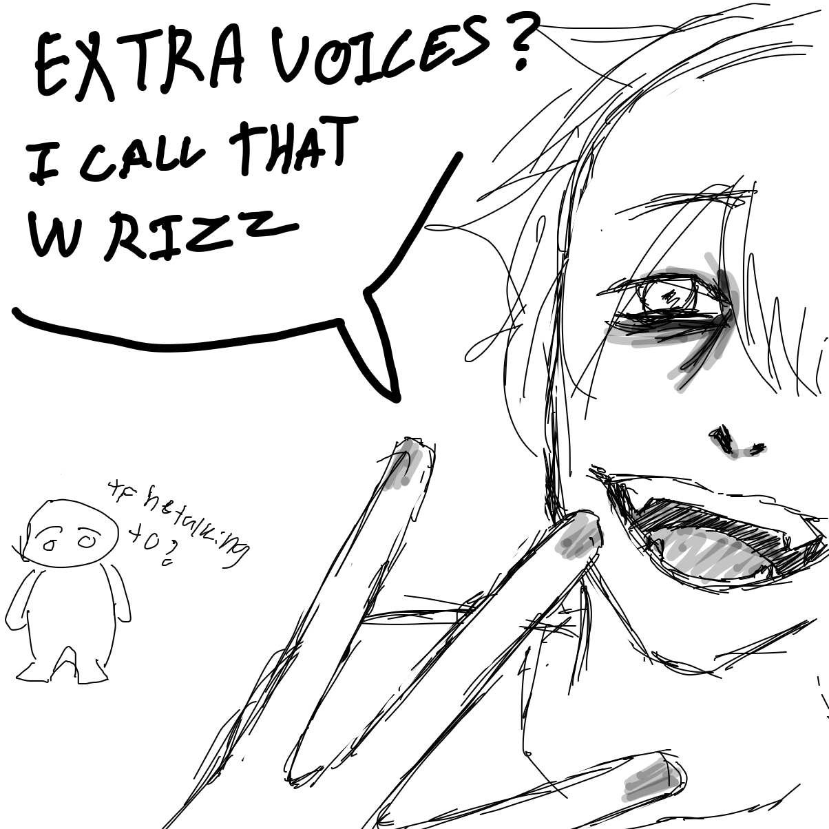 Drawing in im losing it by 由井だよ