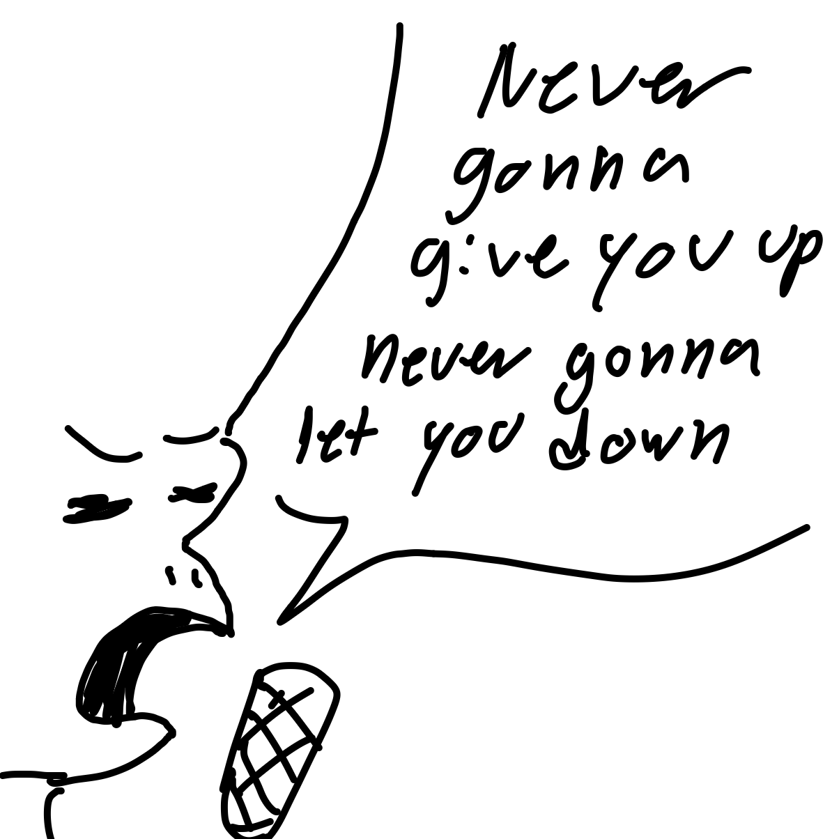 Drawing in roger sings a tune by 由井だよ