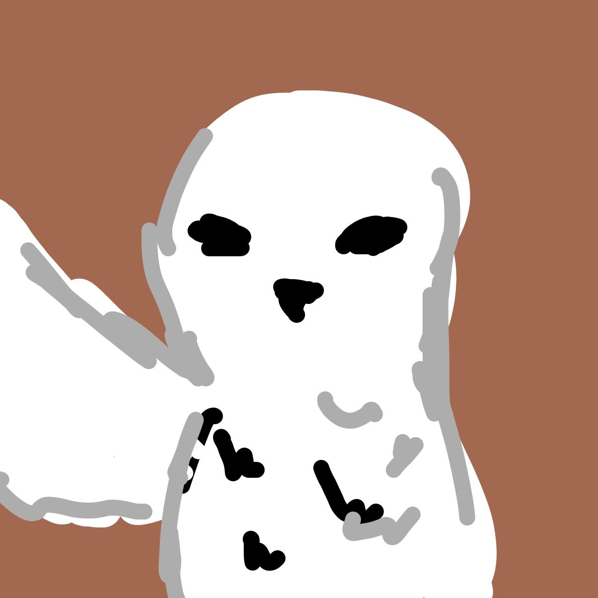 Drawing in the white owl by endellion