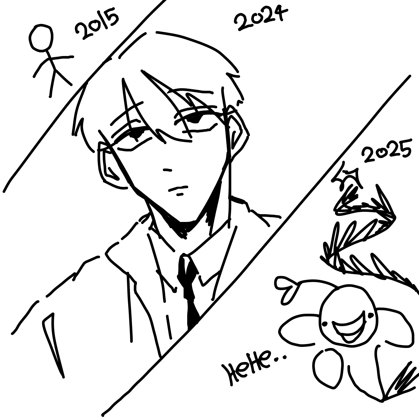 First panel in Butter drawn in our free online drawing game