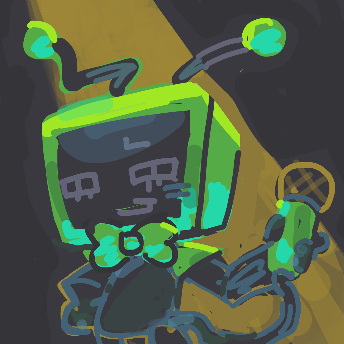 Drawing in tee vee by zim