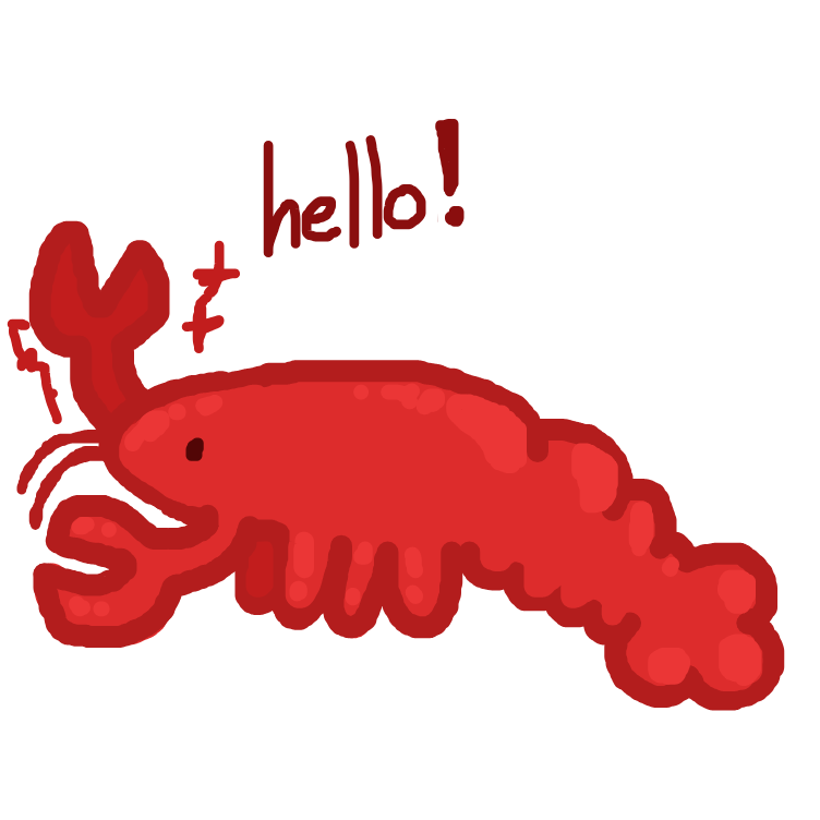 Drawing in lobter by silliestlobster