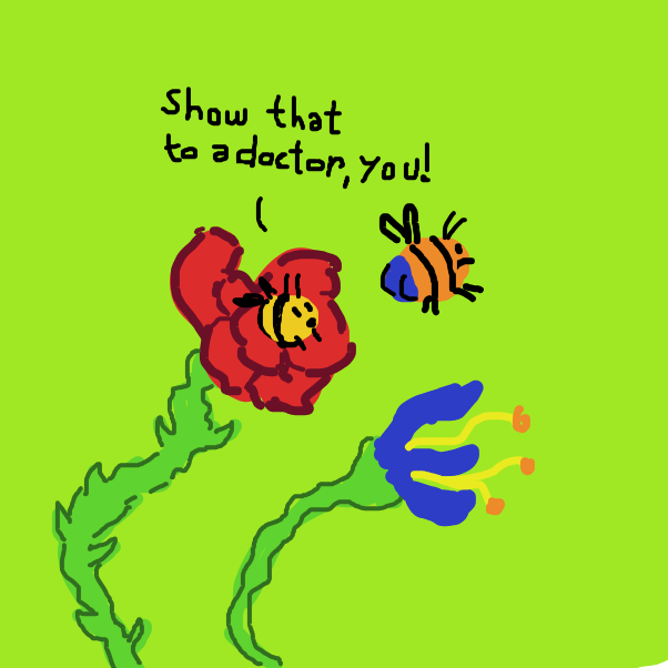 Drawing in roses are red violets are blue by The Real Peyocay