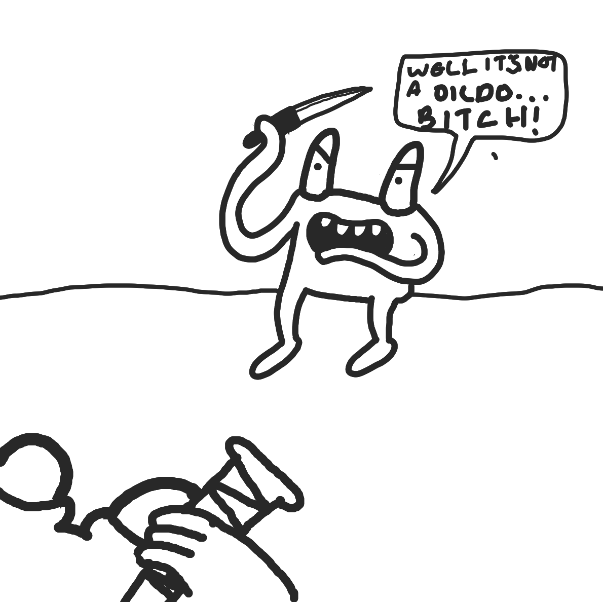  - Online Drawing Game Comic Strip Panel by joshyouart