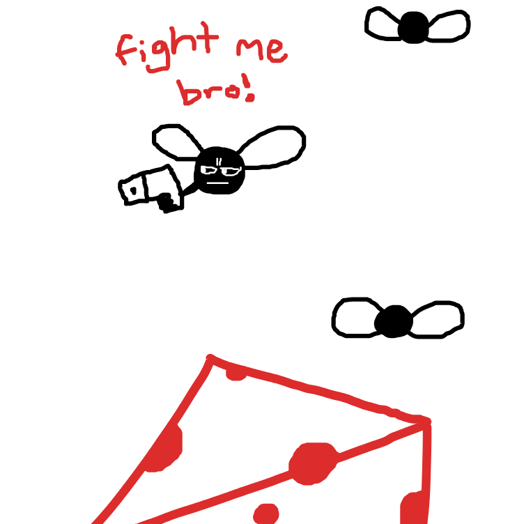 Drawing in kill the flies by silliestlobster