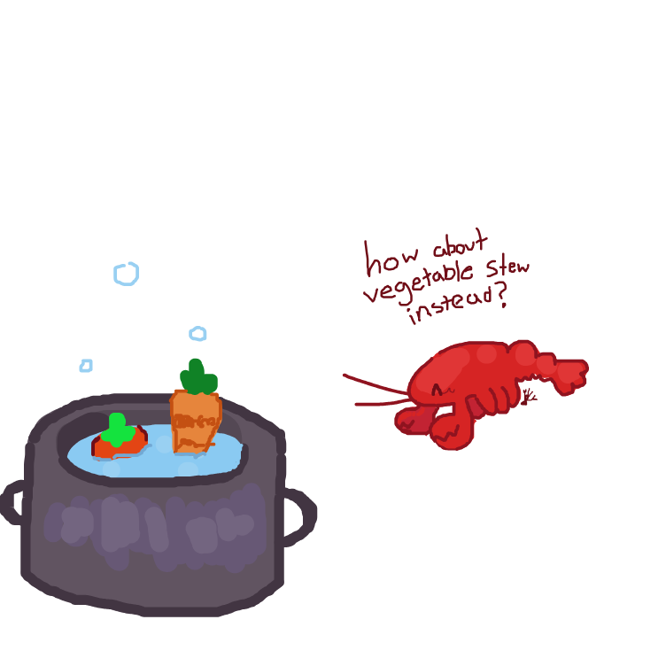 Drawing in lobter by silliestlobster