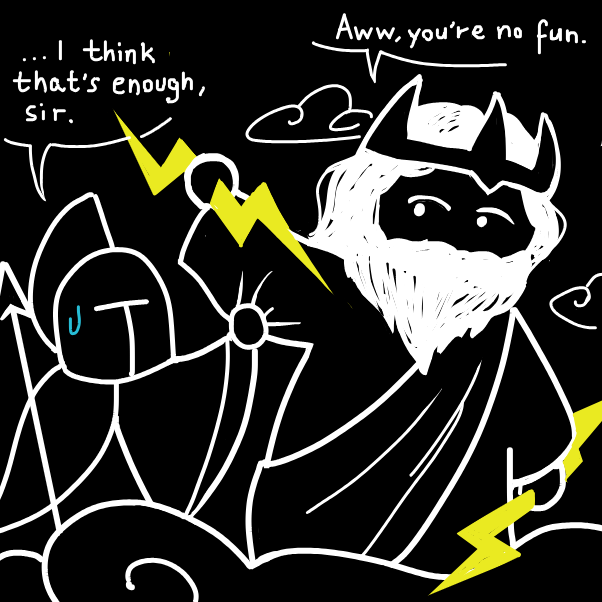 Drawing in Thunder God Shenanigans  by 🔲