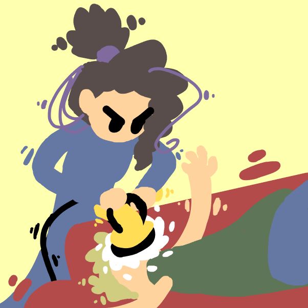 The husband re-polishing commences. - Online Drawing Game Comic Strip Panel by SeanTrunks