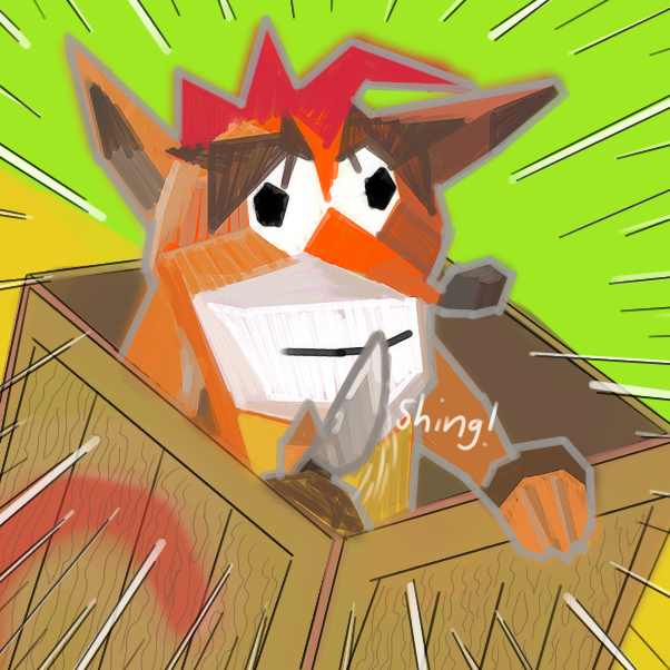 Drawing in N. Sane crate by SpaceMattress