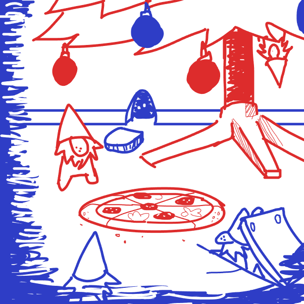 Drawing in Merry Christmas by SeanTrunks