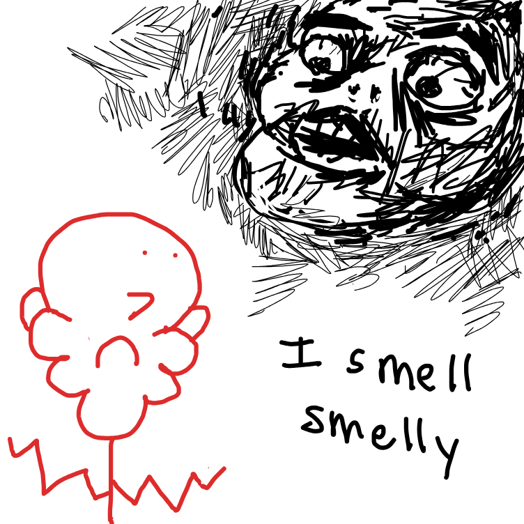 Drawing in hello stinky by nooz