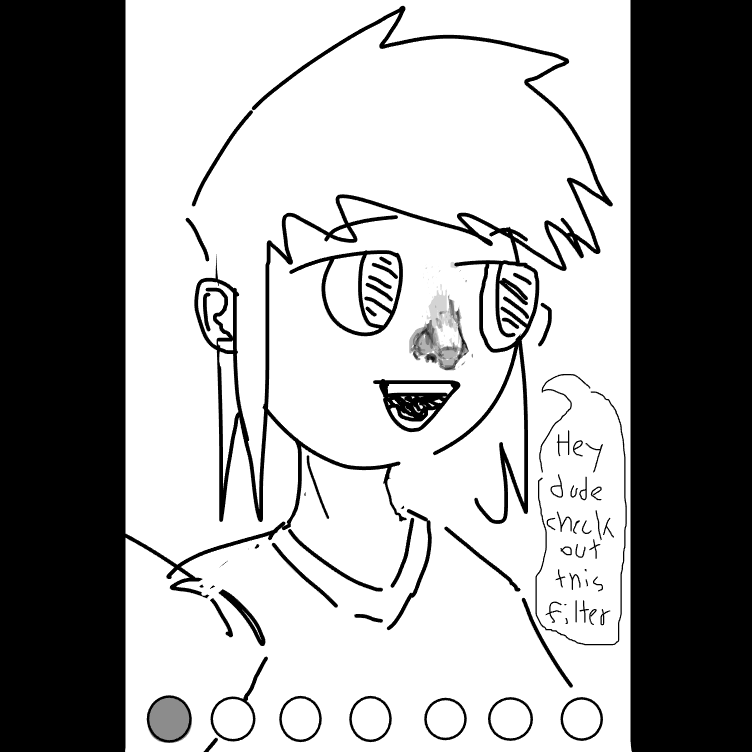 Drawing in the filter with partial realistic part by FifaSam