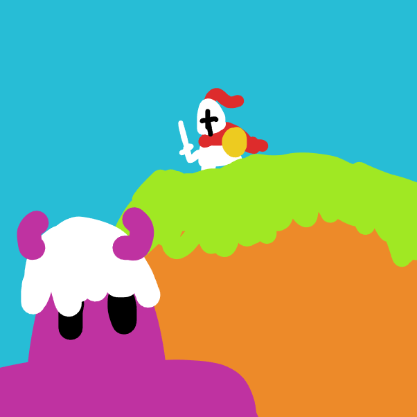 First panel in Speedventure 4 drawn in our free online drawing game