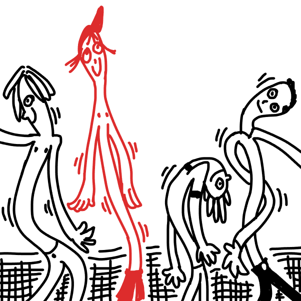 Drawing in DEATH TO PJ by SeanTrunks