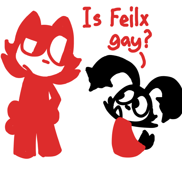 Drawing in NO WAY FEILX THE CAT IS GAY  by SeanTrunks