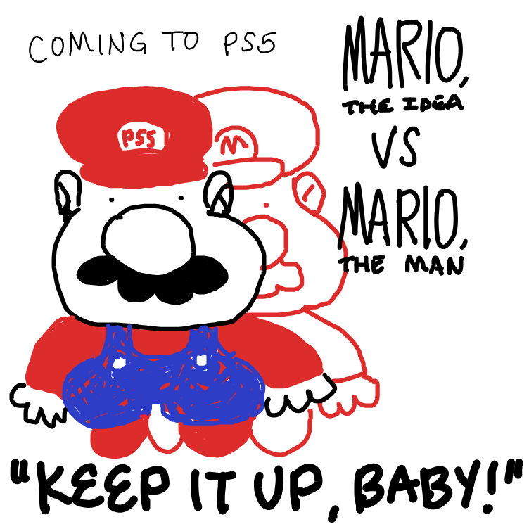Drawing in SUPER MARIO ON THE PS4 WOOOOOOHOOOWO! by nooz