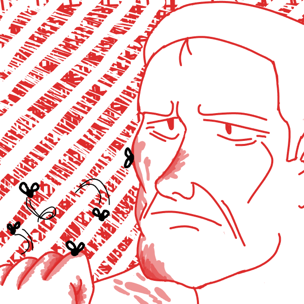 Drawing in DEATH TO PJ by SeanTrunks