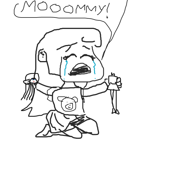 Drawing in THE ADVENTURES OF KAREN AND THE FUCKING KIDS by Vytron