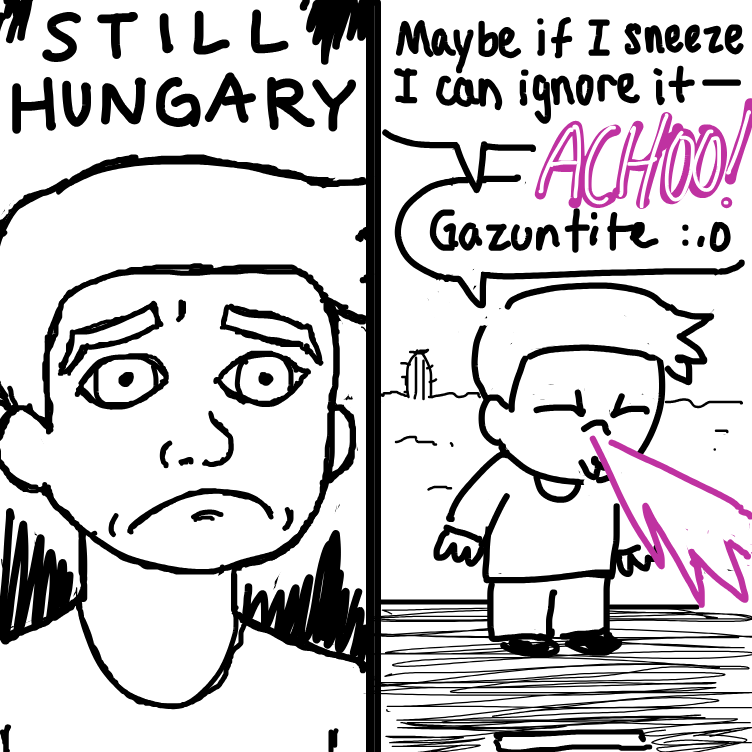i was gonna make him  fart at first... - Online Drawing Game Comic Strip Panel by nooz