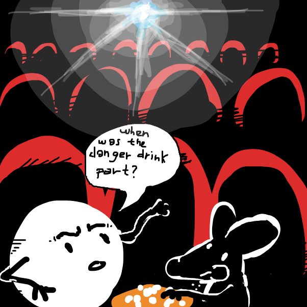 Drawing in Mikey Makes Crazy Man drinks this dangerous drink by The Real Peyocay