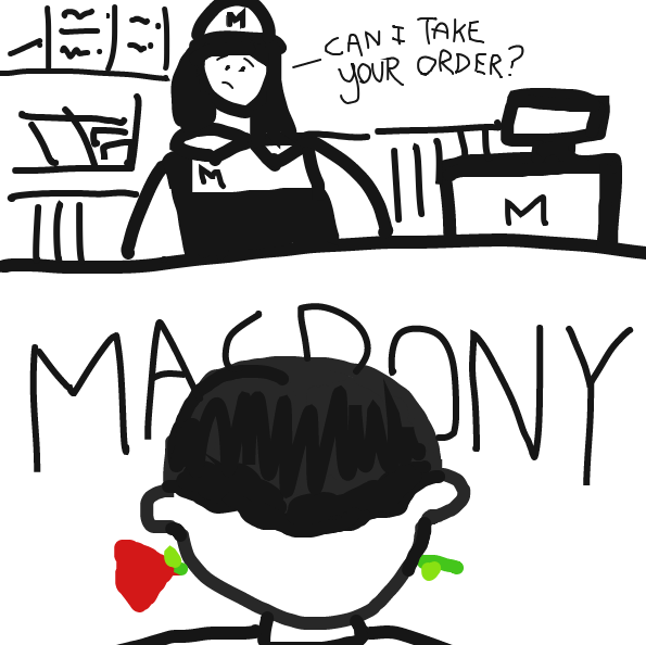 Drawing in Romance, baby!  by bsb