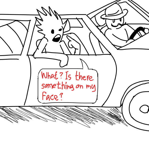 Drawing in DEATH TO PJ by SeanTrunks