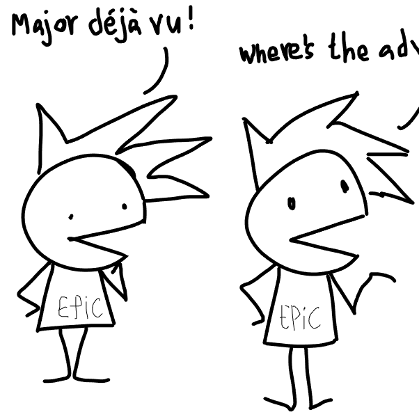 Drawing in Riq's confused adventure (rewritten) by SeanTrunks