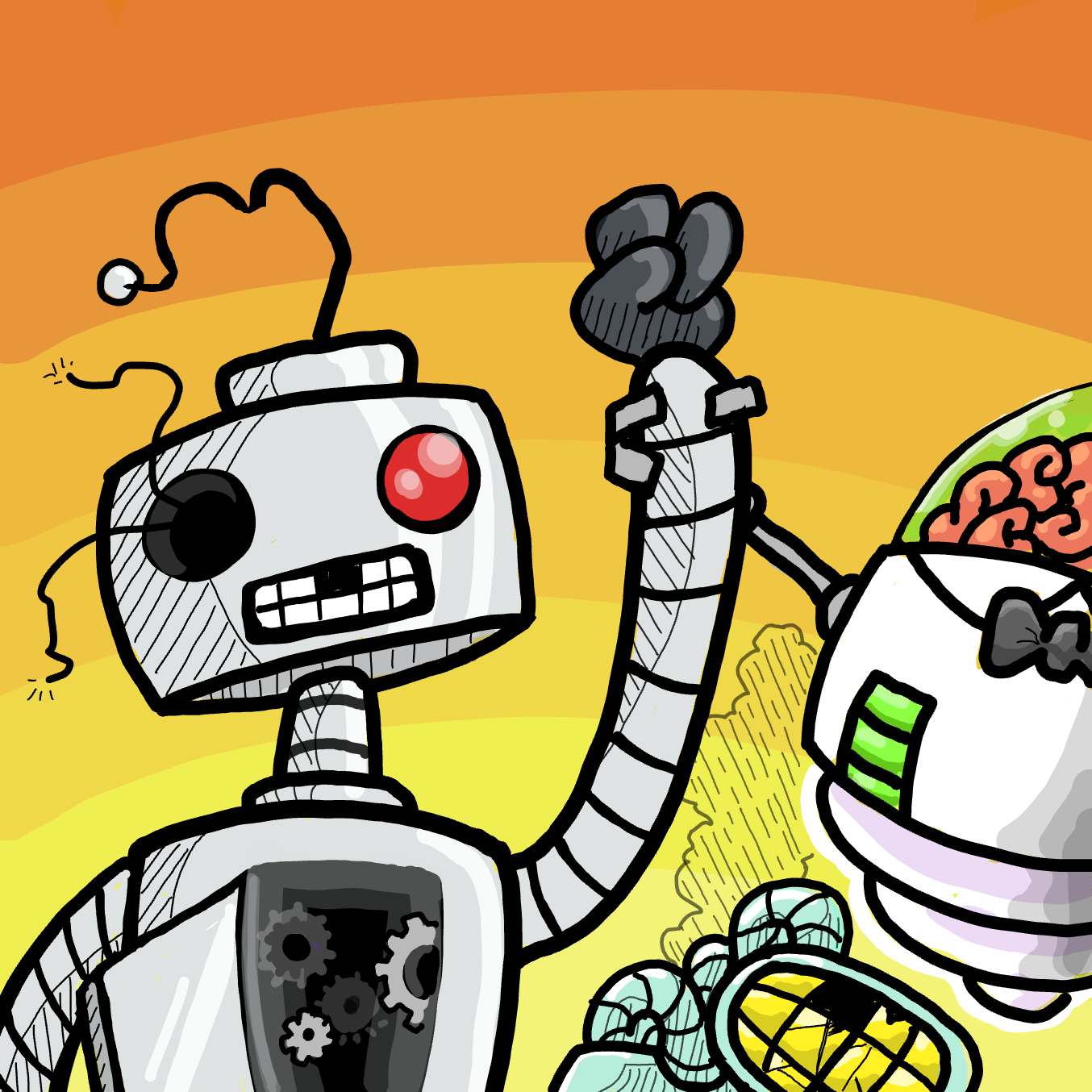  - Online Drawing Game Comic Strip Panel by Wizard Croissant