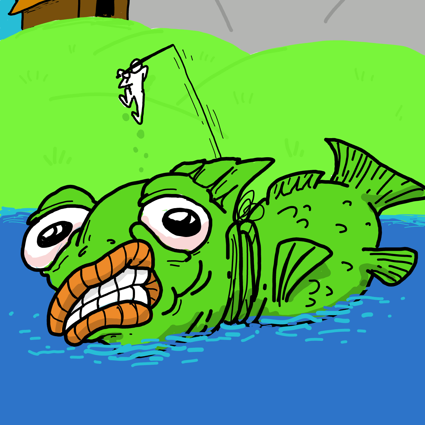 Drawing in home world by Wizard Croissant