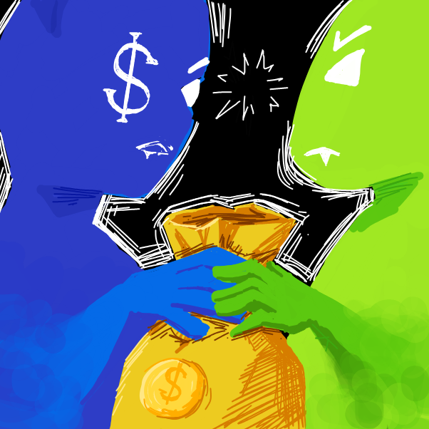 Drawing in BFFC "BATTLE FOR FRIGGIN GOLD" by Raq