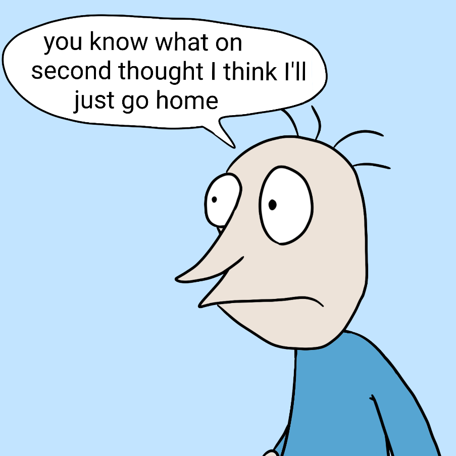 Drawing in Waiting in line by CrazyHead