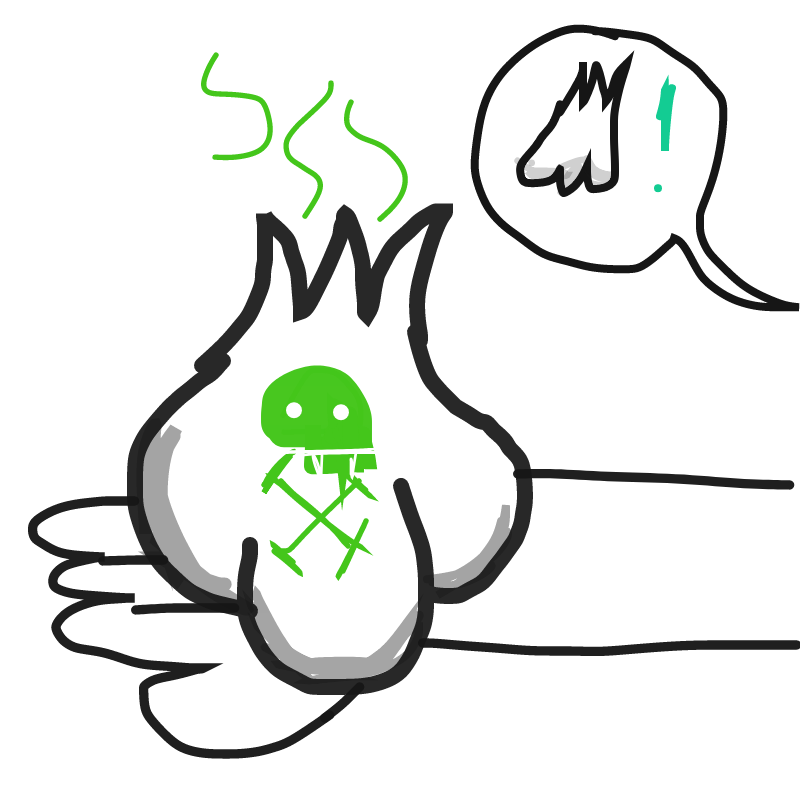 Drawing in Wario Dies from Garlic by LizardPie34